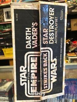 1980 Vintage Kenner Star Wars ESB Darth Vaders Star Destroyer Action Playset Box