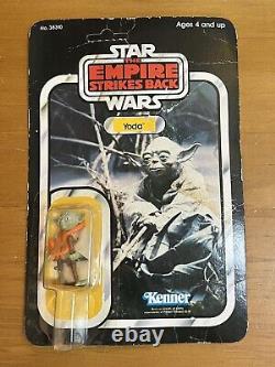 1980 Vintage Kenner Star Wars ESB Yoda Orange Snake Unopened Wrinkled