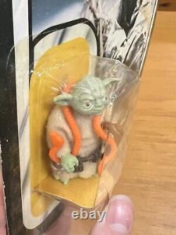 1980 Vintage Kenner Star Wars ESB Yoda Orange Snake Unopened Wrinkled