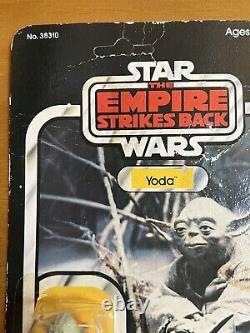 1980 Vintage Kenner Star Wars ESB Yoda Orange Snake Unopened Wrinkled