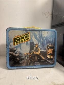 1980 Vintage Star Wars The Empire Strikes Back Metal Lunch Box withThermos Nice