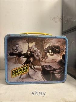 1980 Vintage Star Wars The Empire Strikes Back Metal Lunch Box withThermos Nice