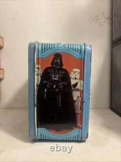 1980 Vintage Star Wars The Empire Strikes Back Metal Lunch Box withThermos Nice