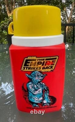 1980 Vintage Star Wars The Empire Strikes Back Metal Lunch Box withThermos Nice