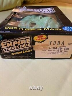 1980 Vintage Star Wars YODA Halloween Costume & Mask BEN COOPER NEVER WORN