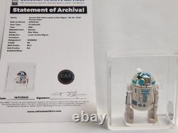 1981 Star Wars Vintage KENNER Loose Action Figure R2-D2 CAS Graded 80 WITH COA