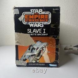 1981 Vintage Star Wars ESB Empire Strikes Back Slave 1 Complete Boxed Boba Fett