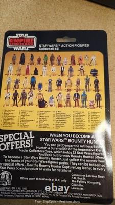 1982 Vintage Star Wars Tie Fighter Pilot Palitoy 45 Bk Figure Moc E53 G1n