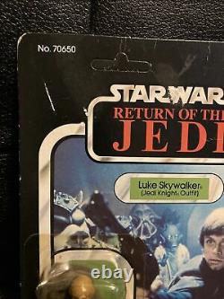 1983 Kenner Star Wars Luke Jedi 65 Back a Debut Cardback Tru Sticker Moc Vintage
