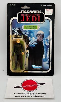 1983 Luke Jedi MOC Vintage Star Wars ROTJ Jedi 77 Back Figure NEW