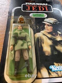 1983 Star Wars Princess Leia Organa Endor Combat Poncho 77 BACK Vintage Kenner