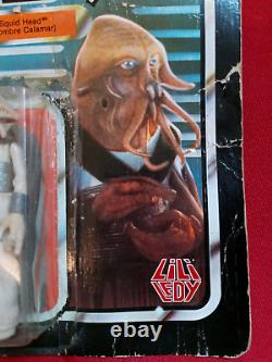 1983 Vintage Star Wars Vintage Lili Ledy Squid Head Early 12 Back Regreso Figure