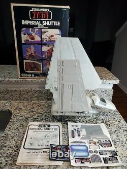 1984 Imperial Shuttle STAR WARS Vintage Original COMPLETE WORKING Decals BOX