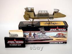 1984 Star Wars POTF Tatooine Skiff Vintage Kenner Vehicle Mint with Box, Map