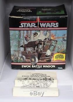 1984 Vintage Kenner Star Wars Potf Ewok Battle Wagon Mint In Box