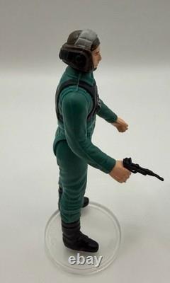1984 Vintage Star Wars A Wing Pilot LAST 17 WithOriginal Black Endor Blaster Coin