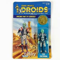 1985 Star Wars Droids TIG FROMM Kenner, Vintage, Carded, Unpunched VERY NICE