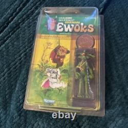 1985 Vintage Kenner Canada Star Wars Ewoks Cartoon Dulok Shaman UP