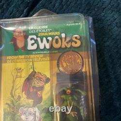 1985 Vintage Kenner Canada Star Wars Ewoks Cartoon Dulok Shaman UP