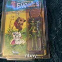 1985 Vintage Kenner Canada Star Wars Ewoks Cartoon Dulok Shaman UP
