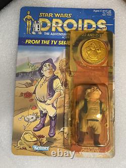 1985 Vintage Kenner Star Wars Droids Uncle Grundy Complete Cardback Coin Loose