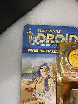 1985 Vintage Kenner Star Wars Droids Uncle Grundy Complete Cardback Coin Loose