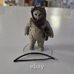 1985 Vintage Star Wars Warok Ewok POTF Last 17 Action Figure Hood Pouch + Bow
