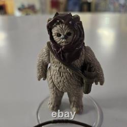 1985 Vintage Star Wars Warok Ewok POTF Last 17 Action Figure Hood Pouch + Bow