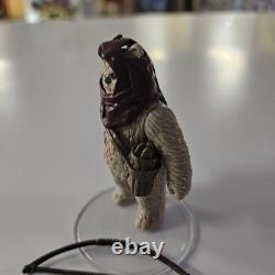 1985 Vintage Star Wars Warok Ewok POTF Last 17 Action Figure Hood Pouch + Bow