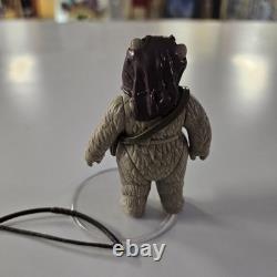 1985 Vintage Star Wars Warok Ewok POTF Last 17 Action Figure Hood Pouch + Bow