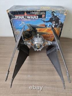 1988 Vintage Tie Interceptor Nave Imperial Star Wars GLASSLITE Brazil POTF + Box