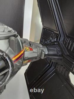 1988 Vintage Tie Interceptor Nave Imperial Star Wars GLASSLITE Brazil POTF + Box