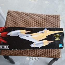 1998 Star Wars Ep 1 Electronic Naboo Fighter Hasbro NIB Vintage Real Lights