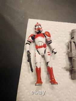 2008 Vintage Hasbro Star Wars Clone Wars Turbo Tank With 5 Action figures