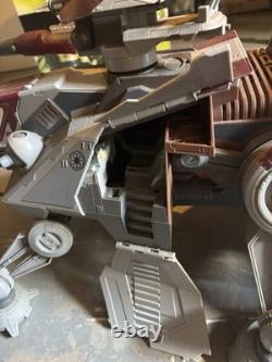 2008 Vintage Star Wars Clone Wars AT-TE Walker Working Lights And Sounds