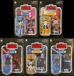 2020-'21 Hasbro Star Wars Vintage Collection CLONE WARS Set of 5 Figures MOC