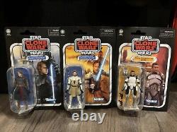 2020 Star Wars Vintage Collection Obi-Wan Kenobi Anakin Skywalker & Wolffe