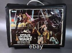 24 VINTAGE STAR WARS ACTION FIGURES + Vinyl COLLECTOR'S CASE KENNER lot