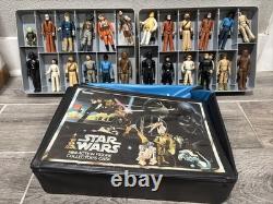 24 Vintage Star Wars Kenner Figures Mini-Action Figure With Collector's Case