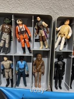 24 Vintage Star Wars Kenner Figures Mini-Action Figure With Collector's Case