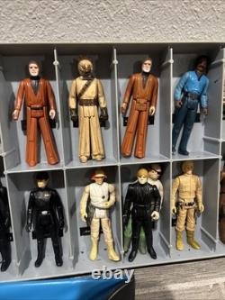 24 Vintage Star Wars Kenner Figures Mini-Action Figure With Collector's Case