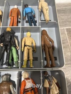 24 Vintage Star Wars Kenner Figures Mini-Action Figure With Collector's Case