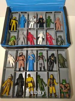 24 Vintage Star Wars Mexican Bootleg Action Figures Collection Lot w- Case