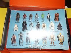 25+Vintage Star Wars Figures With Yak Face, Leia Fett. Yoda + Orig. Guns +Case