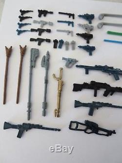 48 Vintage Star Wars Weapons Figures Lot Repros NICE