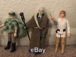 49 Vintage Star Wars Action Figures Mint Luke Leia Han Obi Wan Near Complete