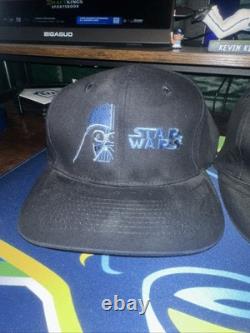 4 Vintage Star Wars Hats Epsiode One, Phantom Menace, Darth Vader, Yoda NEW