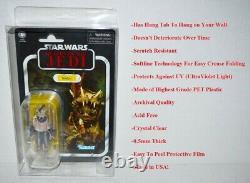 50 Star Wars Vintage 3.75 Action Figures Plastic Protective Case Display Boxes