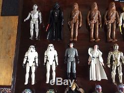 65-Vintage Star Wars Action Figure Lot, 24 Original Weapons, Carded Figures LOOK