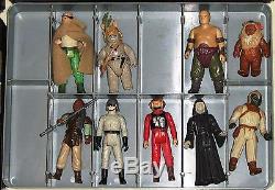 76 Vintage Kenner Star Wars Action Figures With Collector Cases